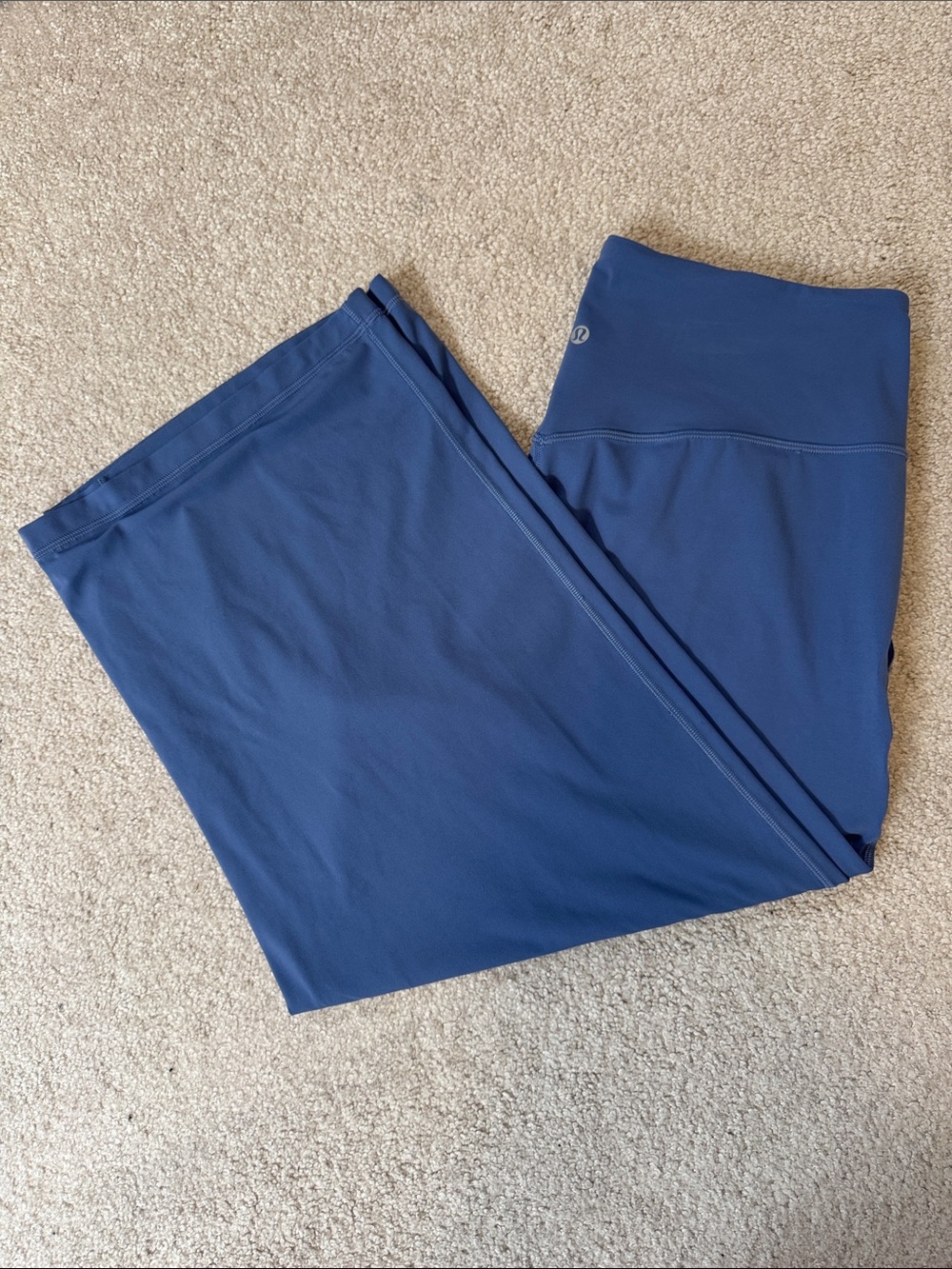 lululemon Align Wide Leg Crop Water Drop Blue Sz12